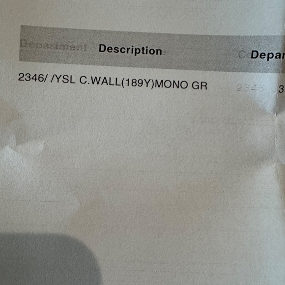 Yves Saint Laurent CASSANDRE ENVELOPE CHAIN WALLET IN GRAIN DE POUDRE LEATHER - Picture 13 of 13